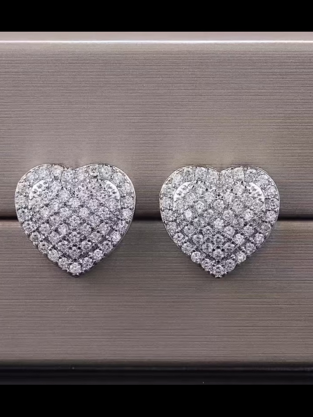 Affordable Fashion Finds Sparkling Silver Heart Pave Stud Earrings